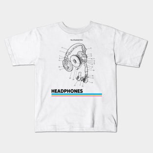 Design of Headphones Kids T-Shirt